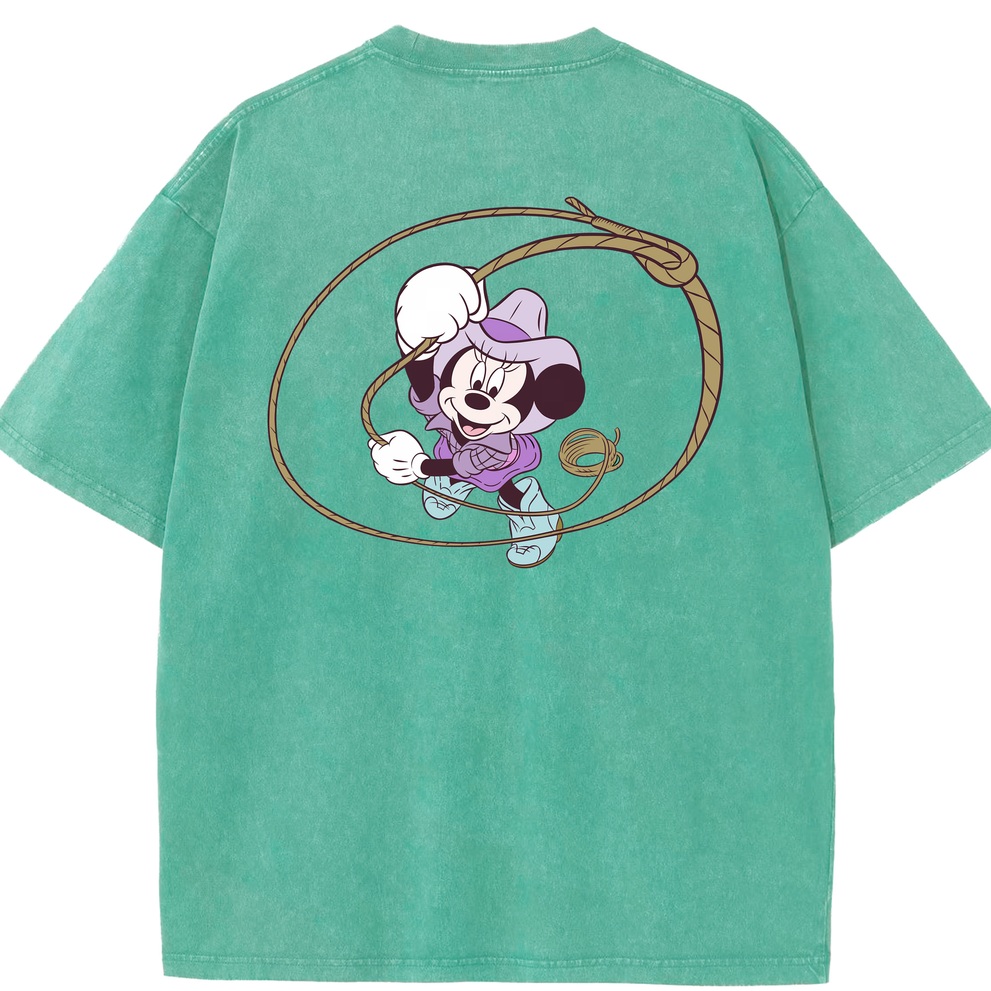 （画像用） ミッキーマウス Mickey Mouse 綿100% ヴィンテージ風 半袖Tシャツ（背面プリント）